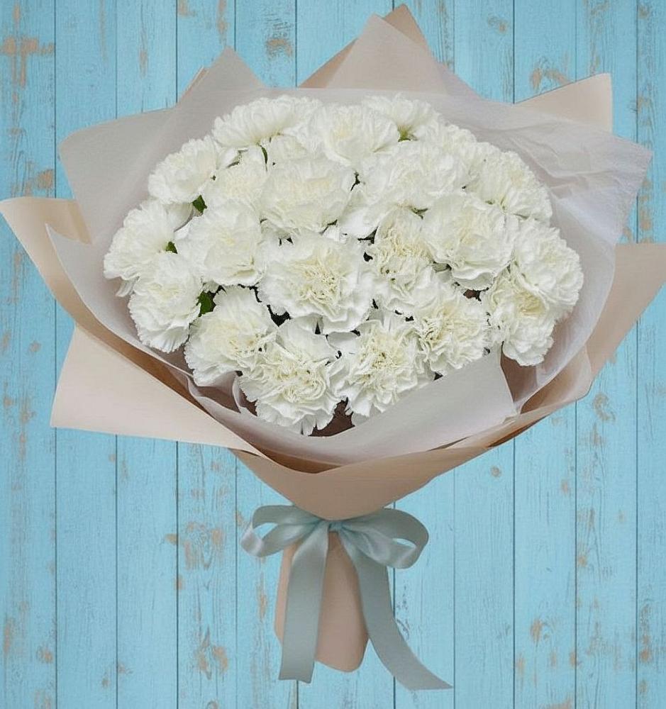 Букет цветов из: Гвоздики в Михайловке Приморский край