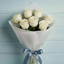 Букет 7 Белых роз Эдлесс Лав #REPLACE_PRED# Михайловке Приморский край