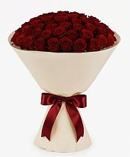 Букет 101 Бордовая роза Блэк Бакарра в Михайловке Приморский край