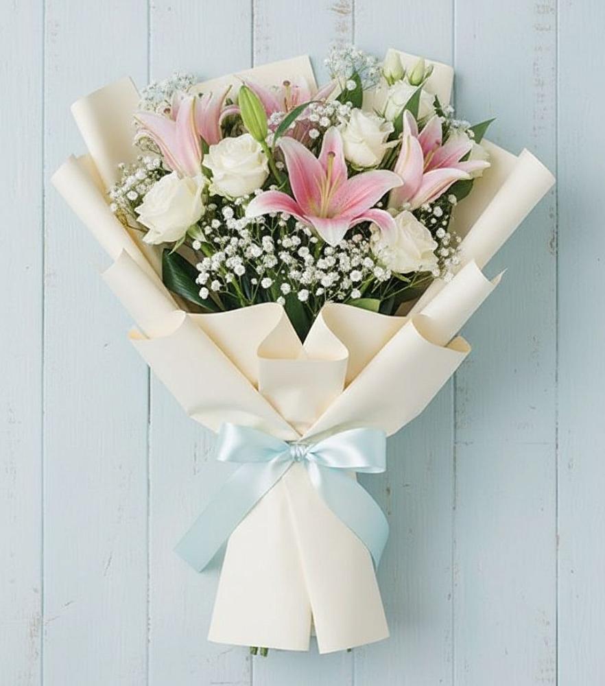 Букет цветов из: Лилии в Михайловке Приморский край