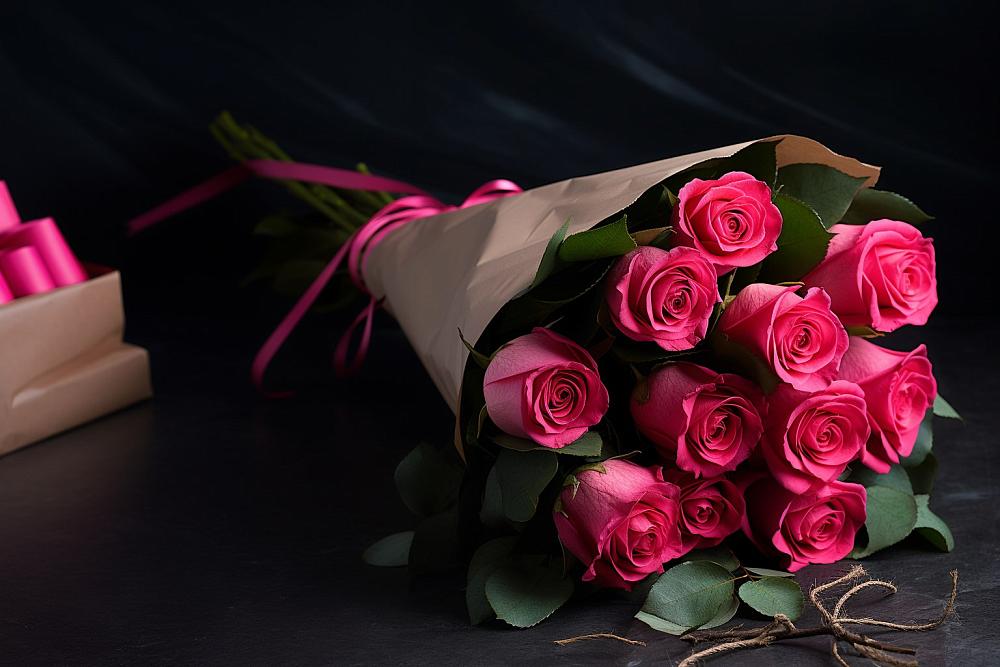 Букет 11 роз Пинк в Михайловке Приморский край