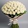 Букет 101 беля роза Белоснежка в Михайловке Приморский край