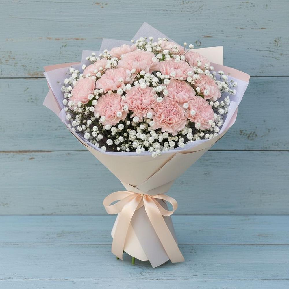 Букет цветов из: Гвоздики в Михайловке Приморский край