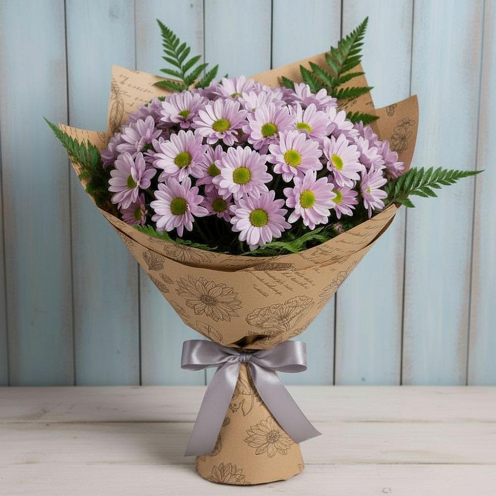 Букет цветов из: Хризантемы в Михайловке Приморский край