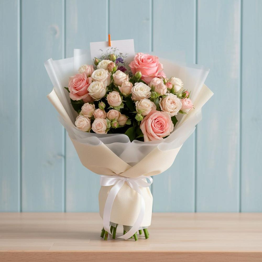 Букет цветов из: Розы в Михайловке Приморский край