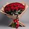 Букет 25 Красных роз Лотус в Михайловке Приморский край