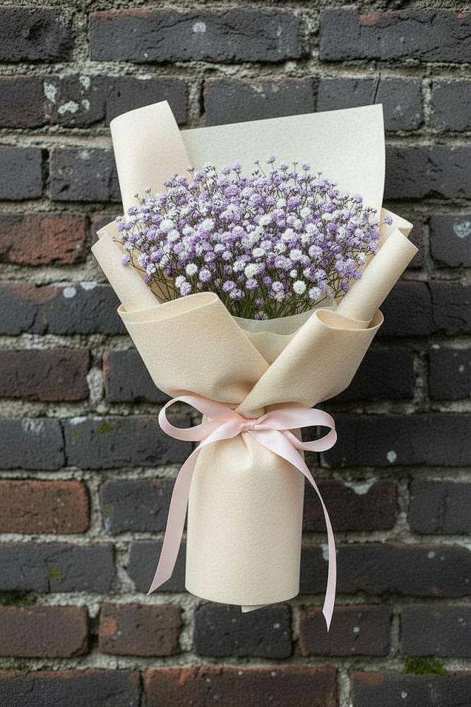 Букет цветов из: Гипсофила в Михайловке Приморский край