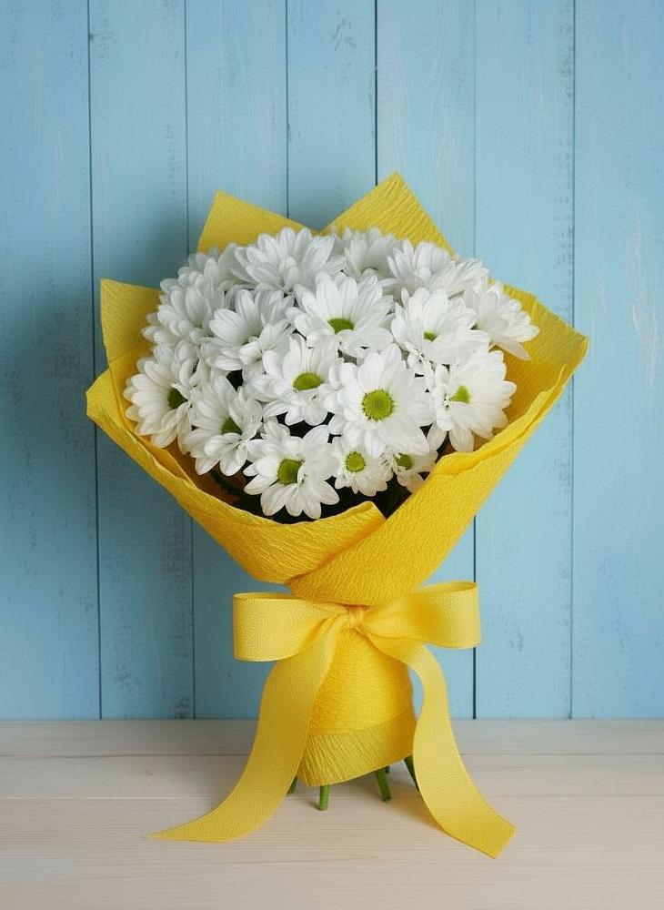 Букет цветов из: Хризантемы в Михайловке Приморский край