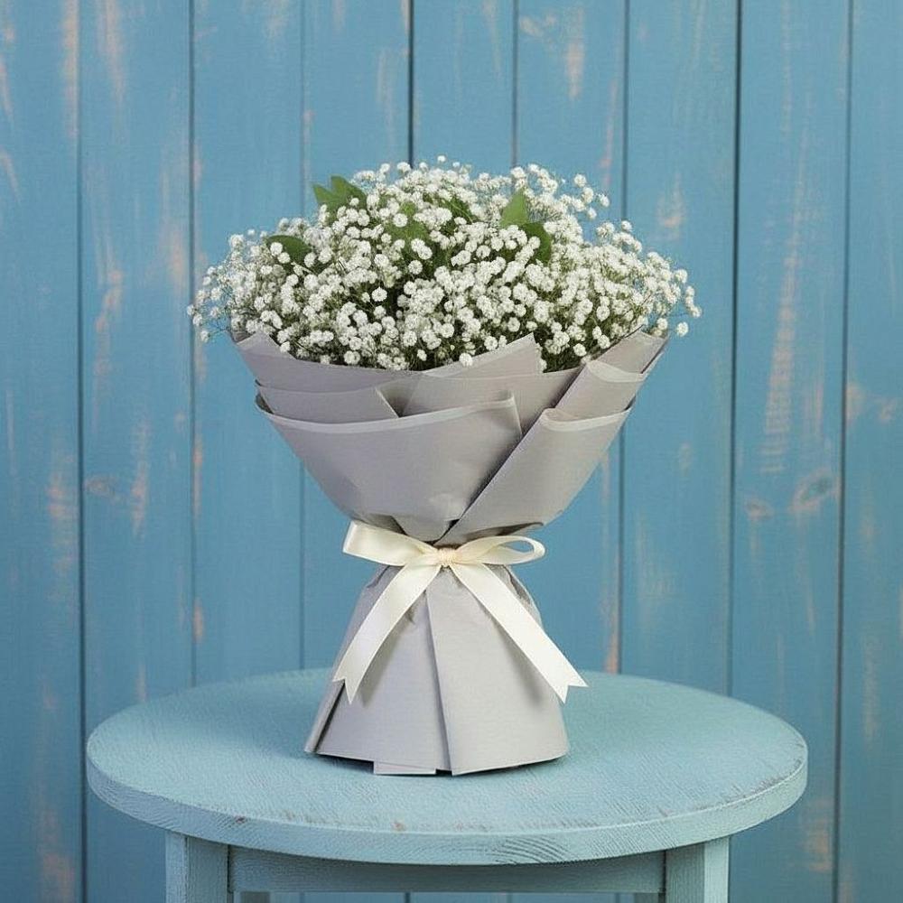 Букет цветов из: Гипсофила в Михайловке Приморский край