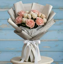 Букет цветов из:  Розы в Михайловке Приморский край