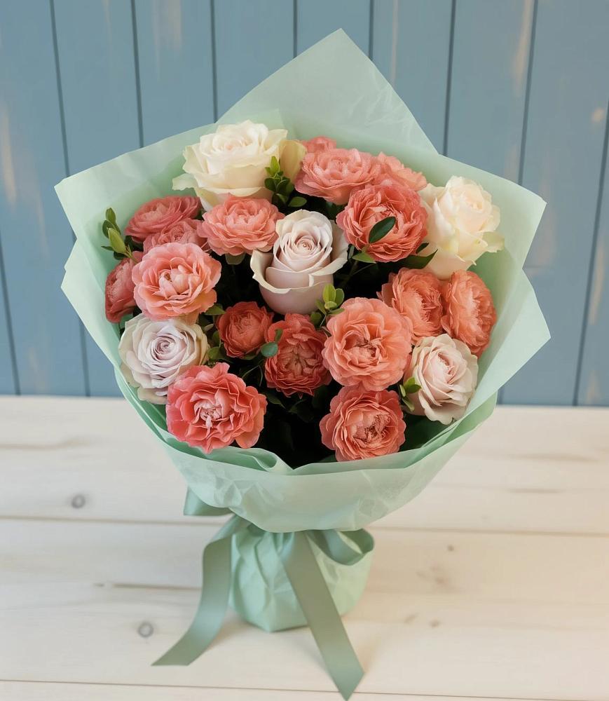 Букет цветов из: Розы в Михайловке Приморский край