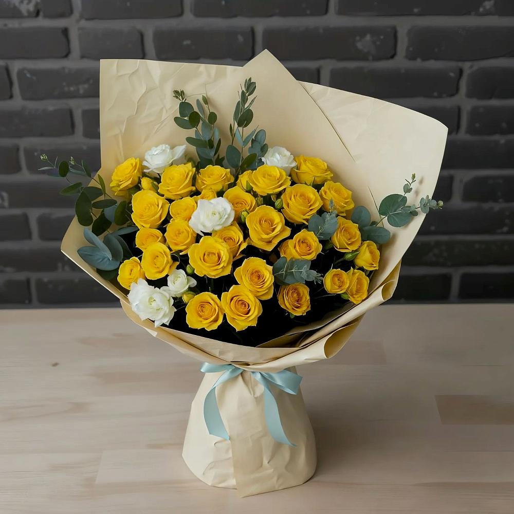 Букет цветов из: Розы в Михайловке Приморский край