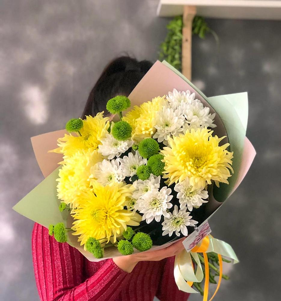 Букет цветов из: Хризантемы в Михайловке Приморский край