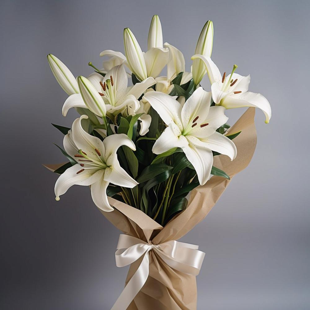 Букет цветов из: Лилии в Михайловке Приморский край