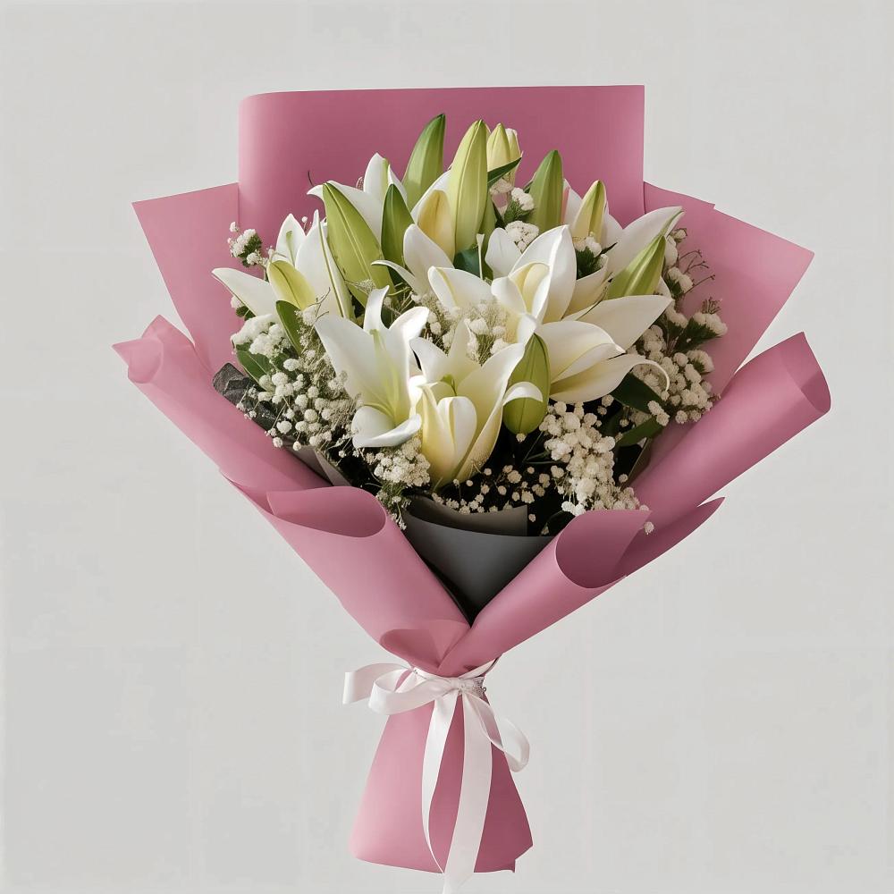 Букет цветов из: Лилии в Михайловке Приморский край
