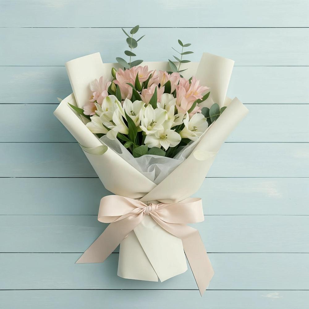 Букет цветов из: Альстромерии в Михайловке Приморский край