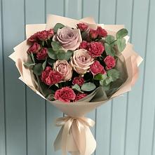 Букет цветов из:  Гвоздики и Розы #REPLACE_PRED# Михайловке Приморский край