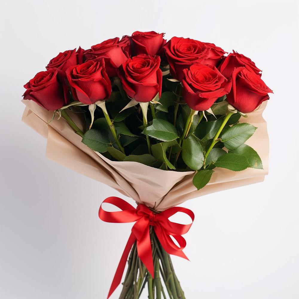 Букет 11 Красных роз Эдлесс Лав в Михайловке Приморский край